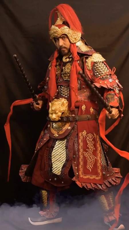 大吉大利,诸邪退散,我做的神将甲系列-韦陀天王铠完成了!