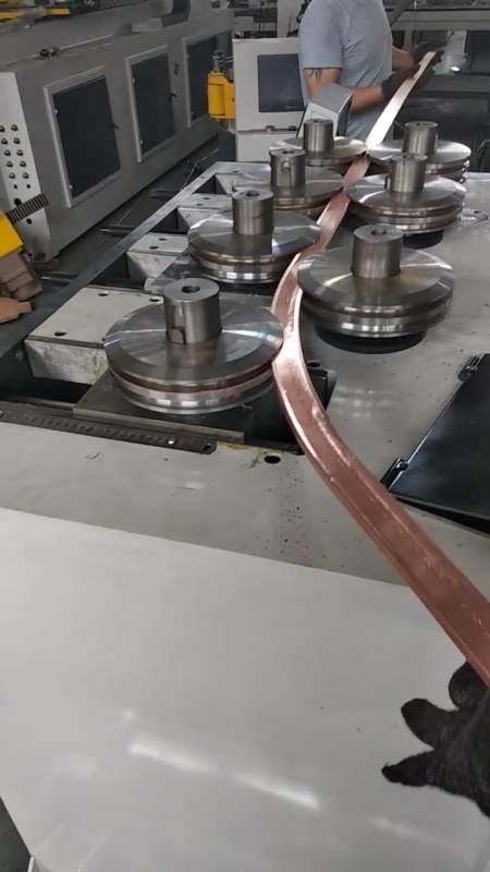 铜排铜管一次加工圆圈或弧度-度小视