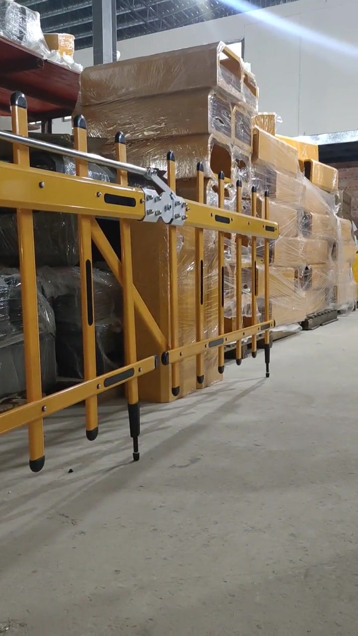 90度折叠栅栏栏杆道闸直流变频无刷-度小视