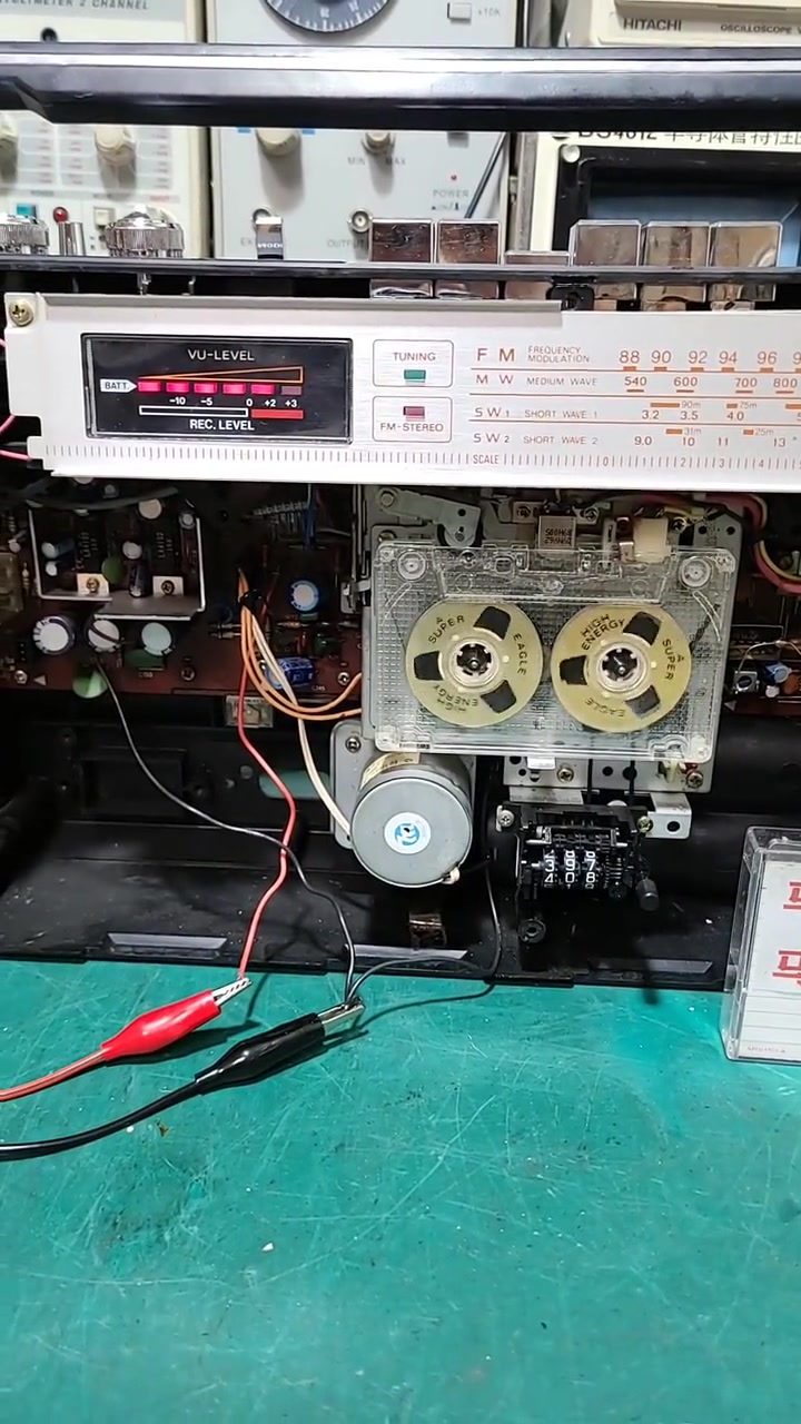 粉丝预定发一台康艺8080打理完工测试中 收录机维修 康艺收录机-度小