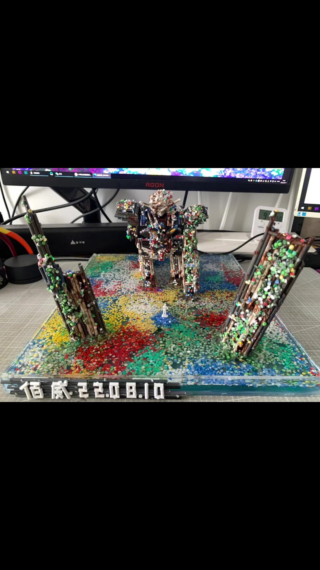 流道版能天使高达花海场景模型(by 百威)play模玩控 高达-度小视