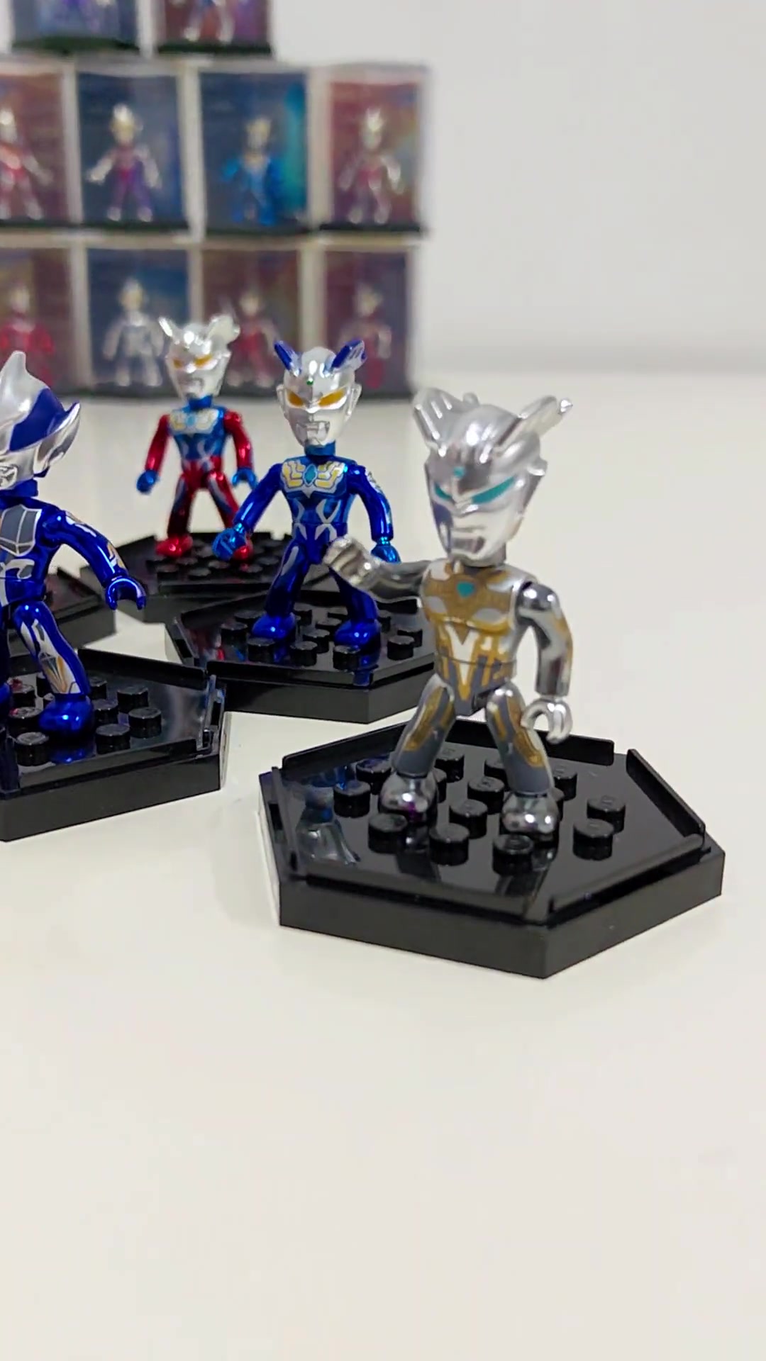 第562集|奥特英雄口袋积木人炫闪款2弹 奥特曼玩具 赛罗奥特曼 积木