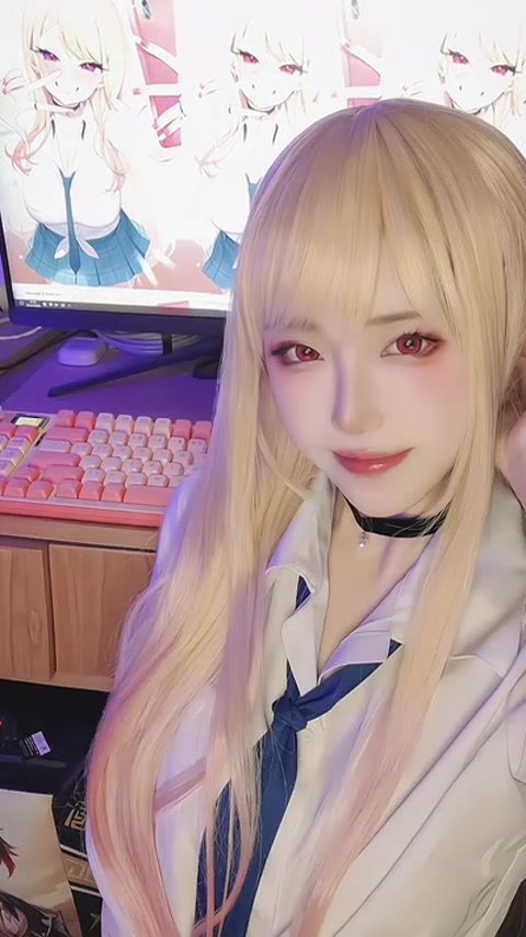 「小白nanno」喜多川海梦cos,大家新年快乐喔～-度小视