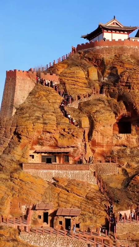 永宁山古寨 春节自驾游 自驾游 陕北良心景点,不要门票,不要停车费