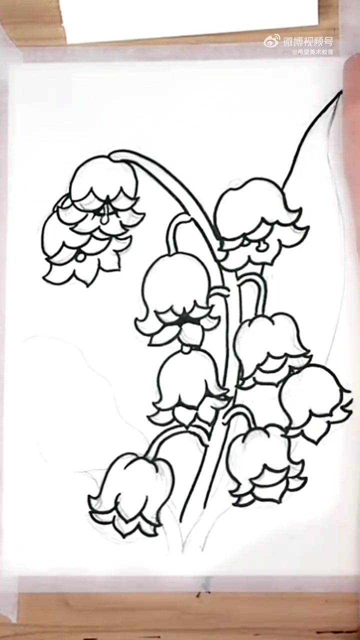 手把手教你画铃兰花,零基础也可以学哦!