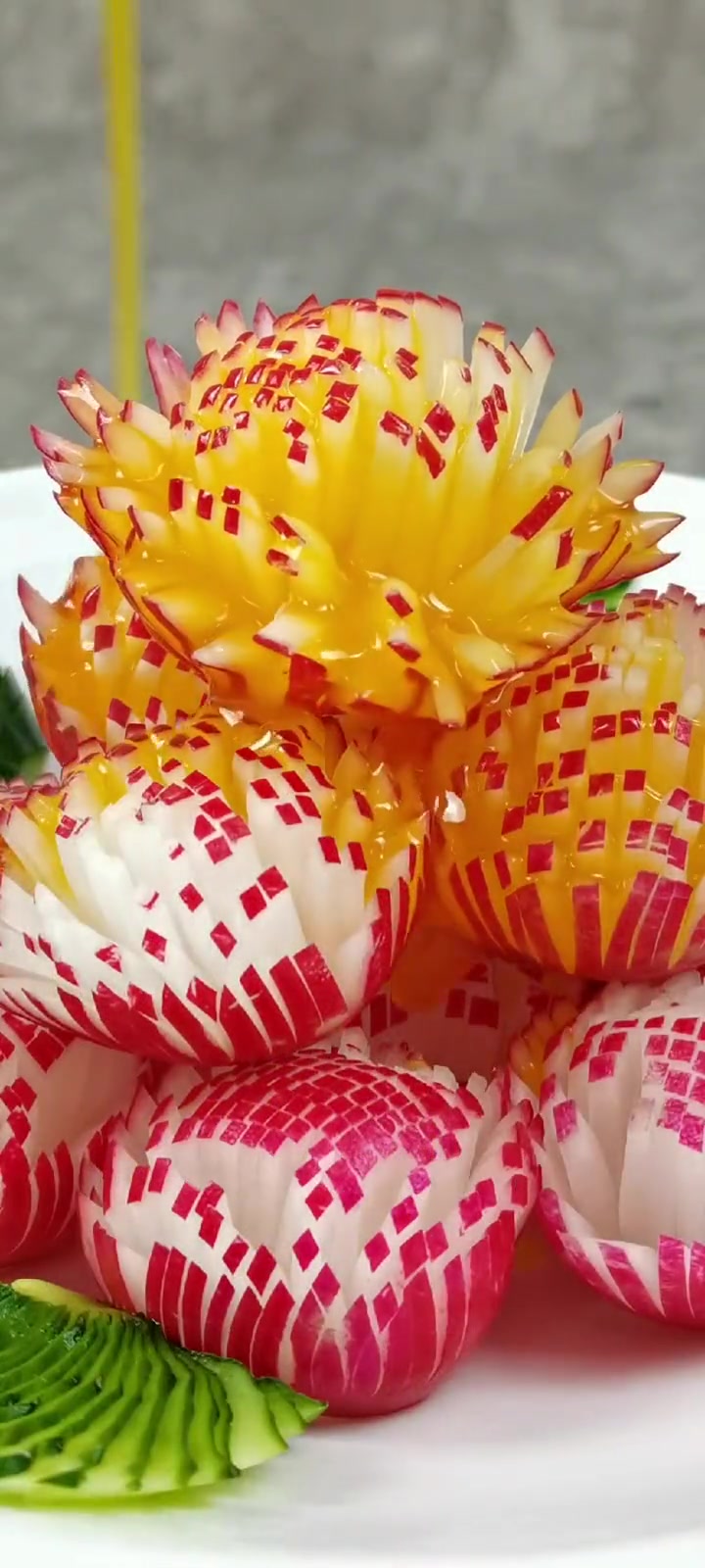 清清爽爽,最美小凉菜,《花开富贵樱桃萝卜》-度小视