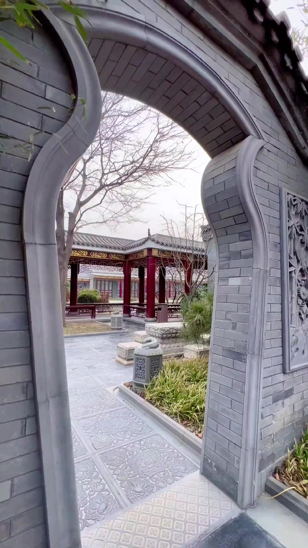 你们要的唐语砖雕生产基地四合院实景,它来了