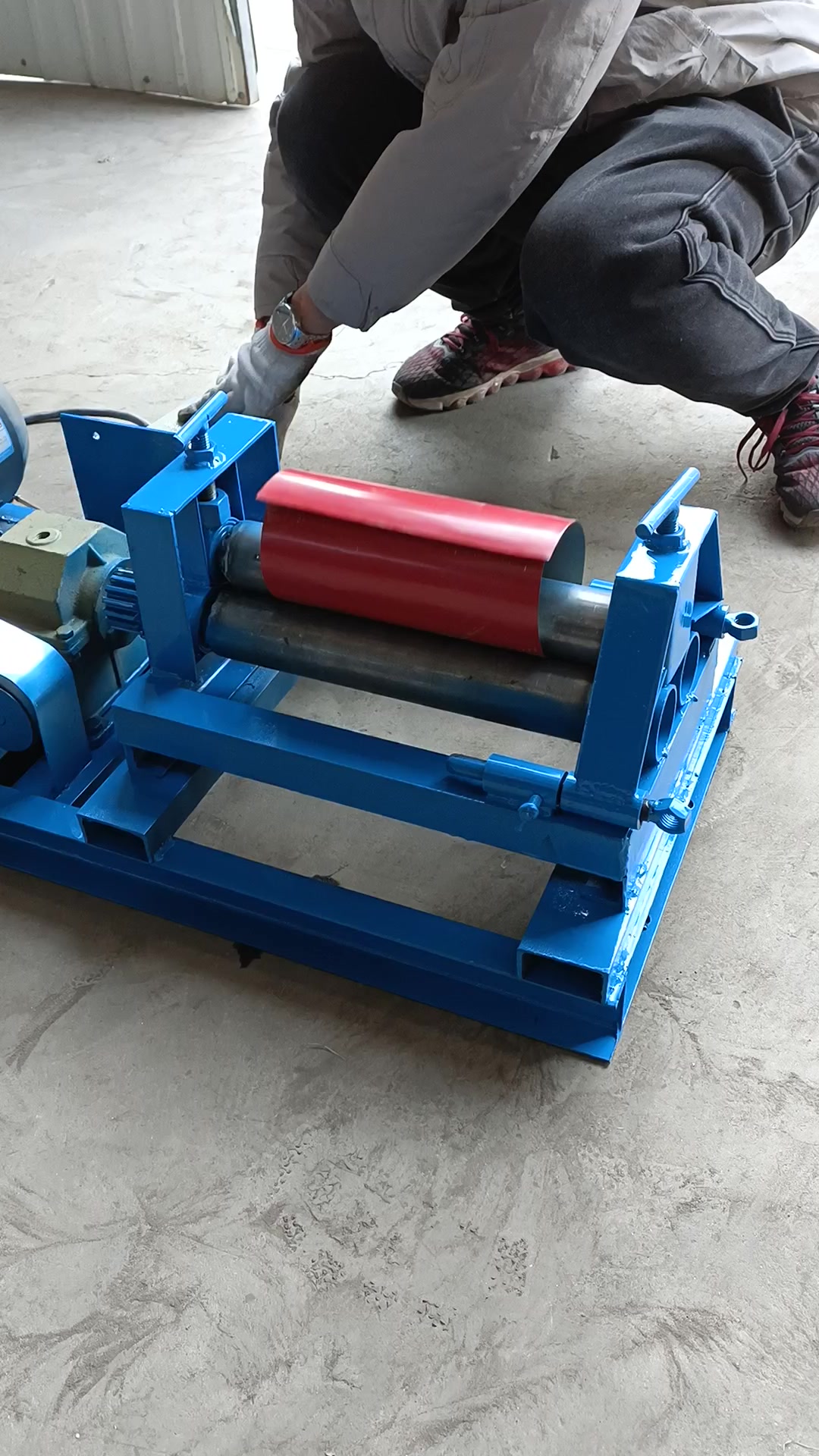 简易型小型卷圆机,拆卸方便,操作简单,卷圆机厂家-度小视