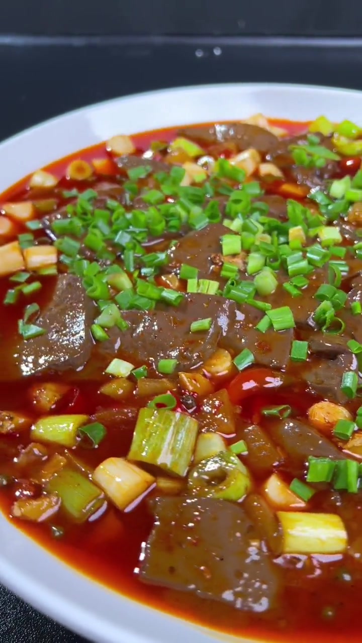 鸭血这样嫩滑爽口味道巴士 泡椒鸭血 美食教程 川菜