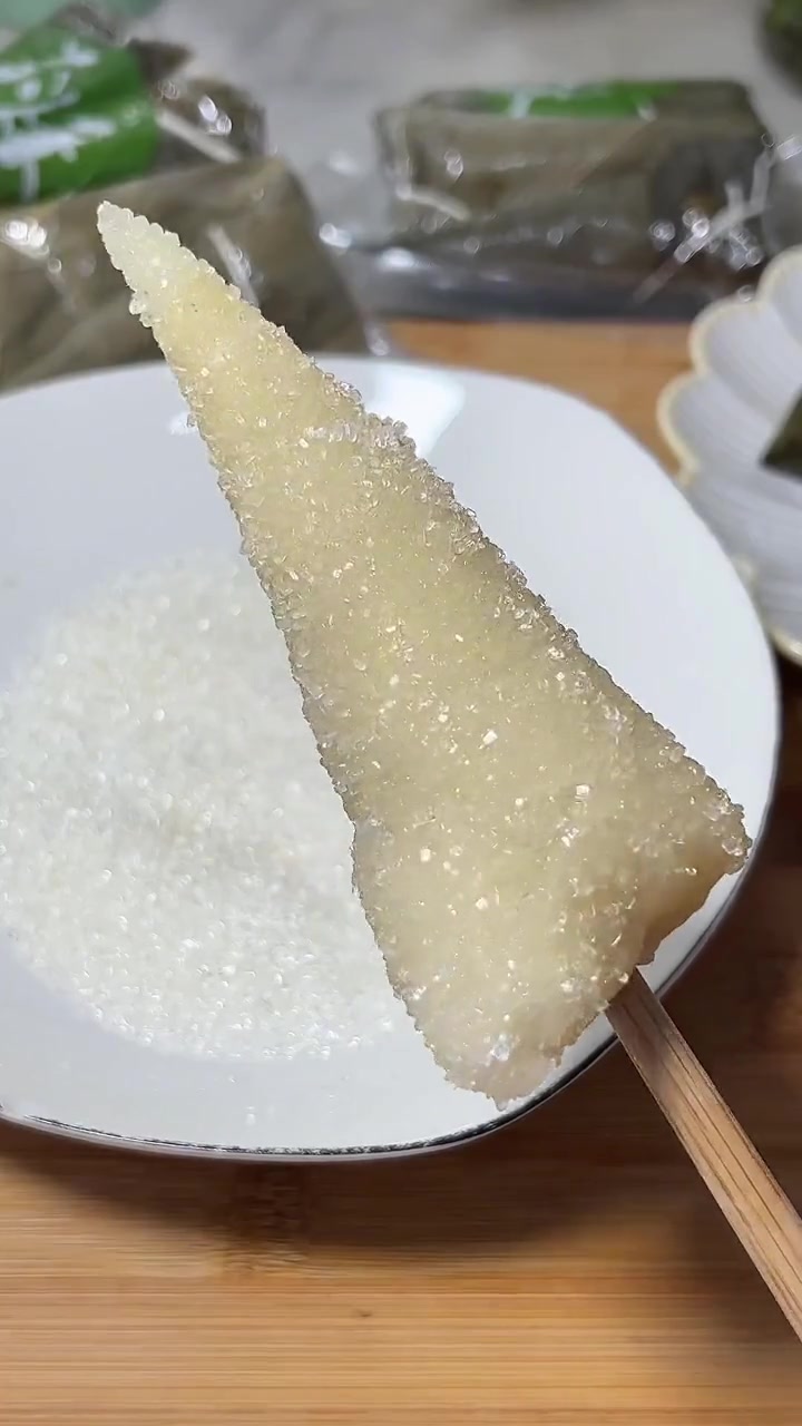 一口清水粽吃出了家乡的味道,不管粘白糖红糖都好吃,软糯香甜还是小