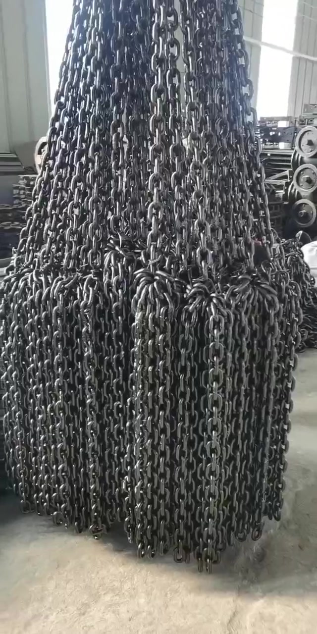 厂家加工定制各种规格型号高强度链条 矿用高度强圆环链 54钢-度小视