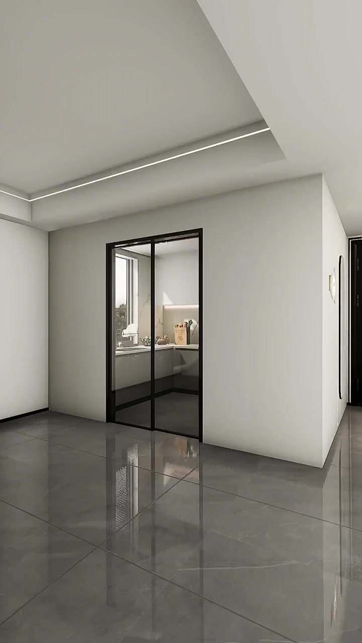 现在流行的厨房门这样设计,实用大气又美观