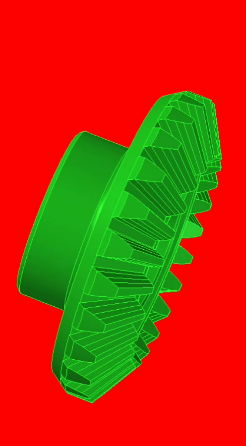 直齿锥齿轮的计算和画法