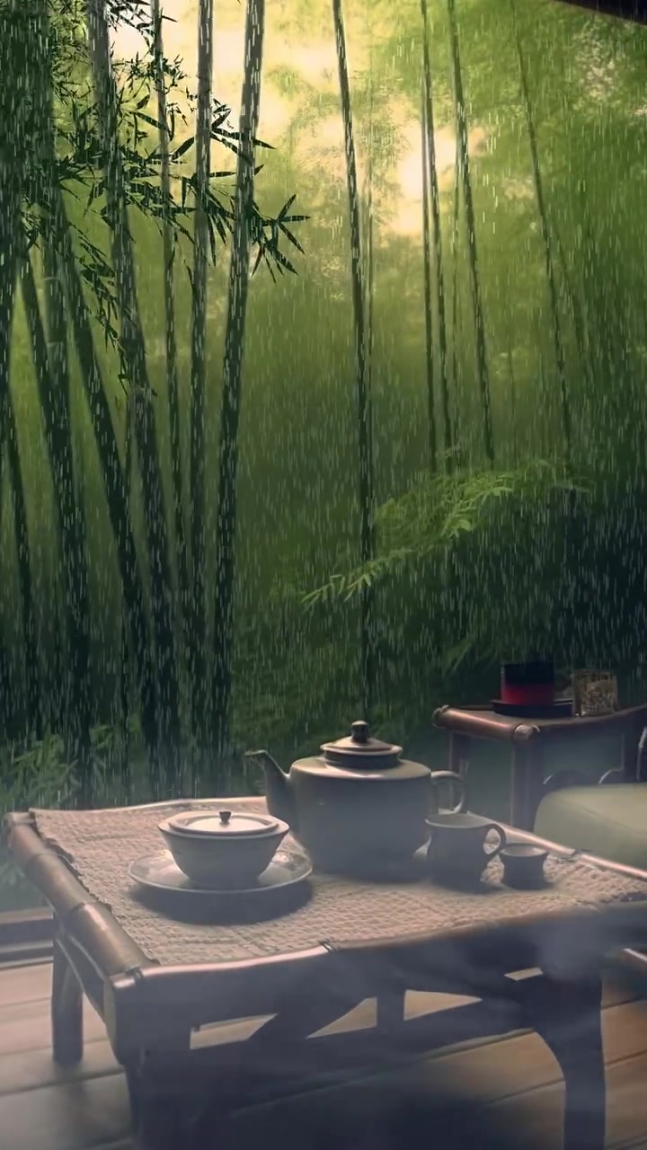 十大雅事之 听雨 品茗