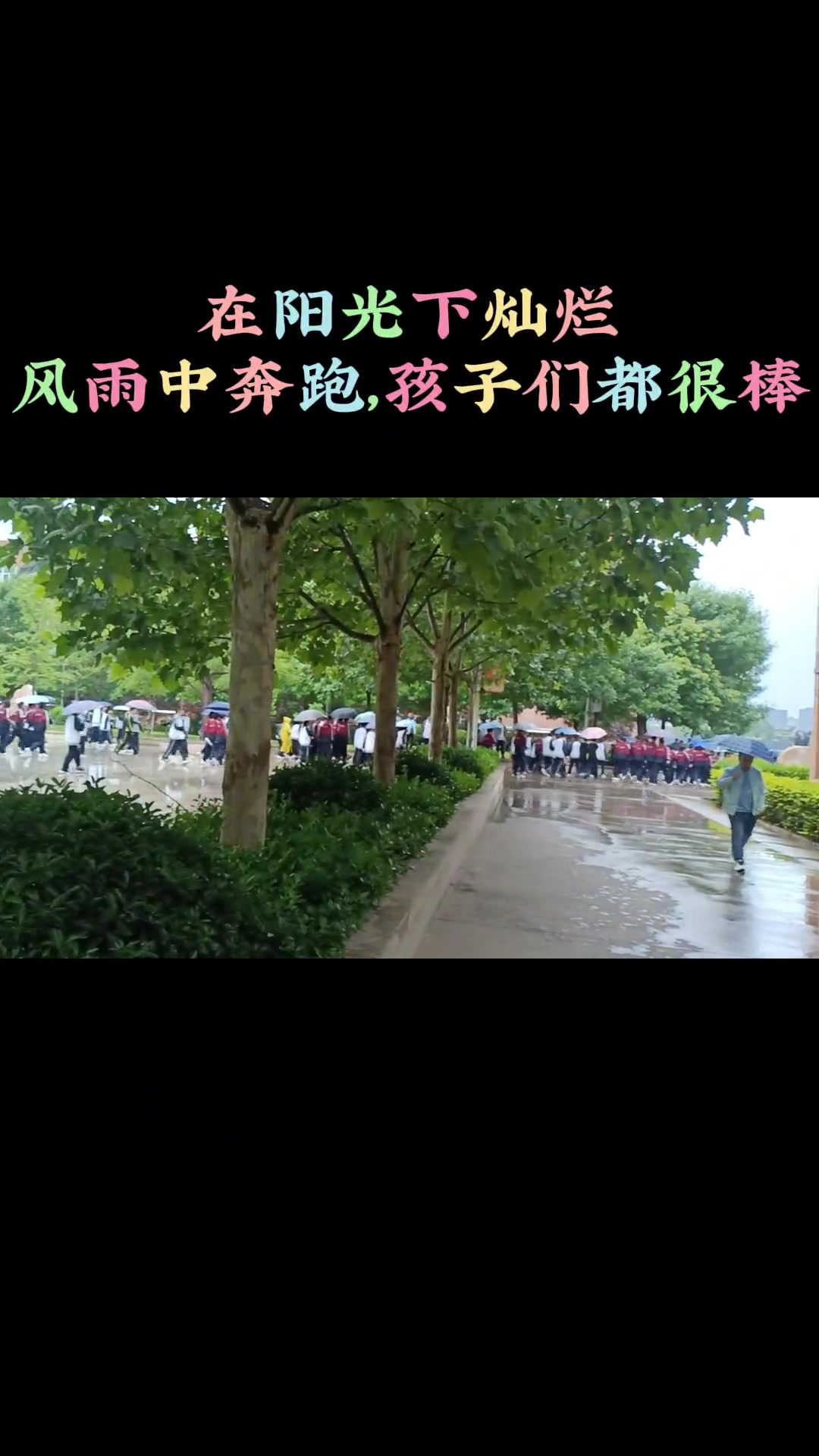 创作灵感 在阳光下灿烂,风雨中奔跑.愿每个孩子都遇见属于自己的美好!
