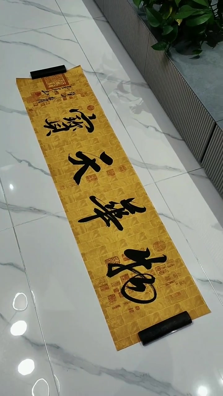 墨青书法欣赏《物华天宝》