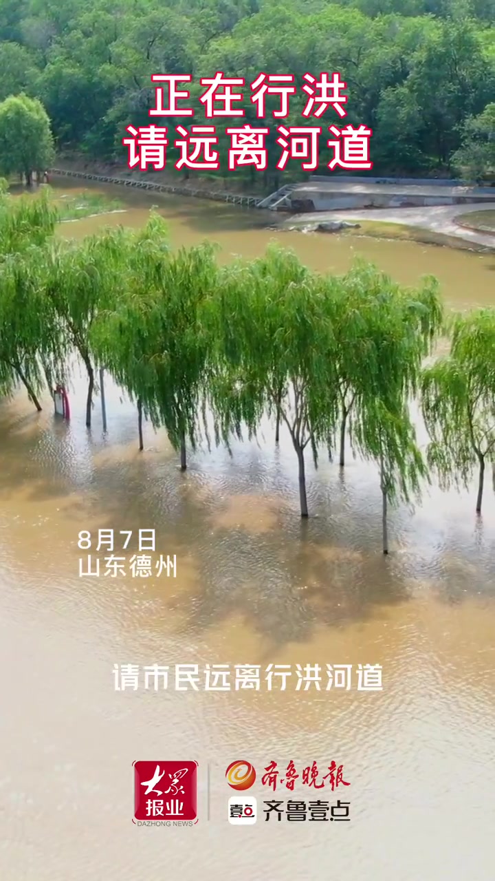 果然视频|请远离!德州辖区内漳卫河道水位持续上涨