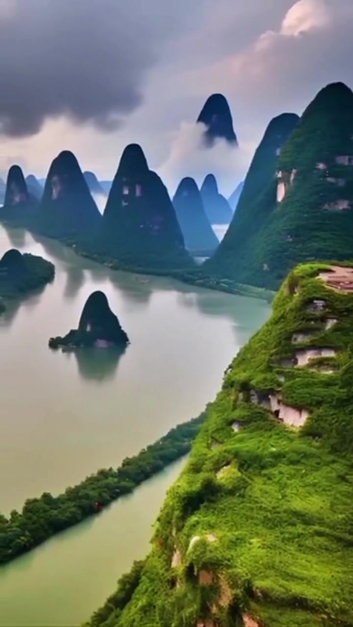 夏天了总要来一次桂林吧,相公山 桂林山水甲天下 山水如画 人间仙境