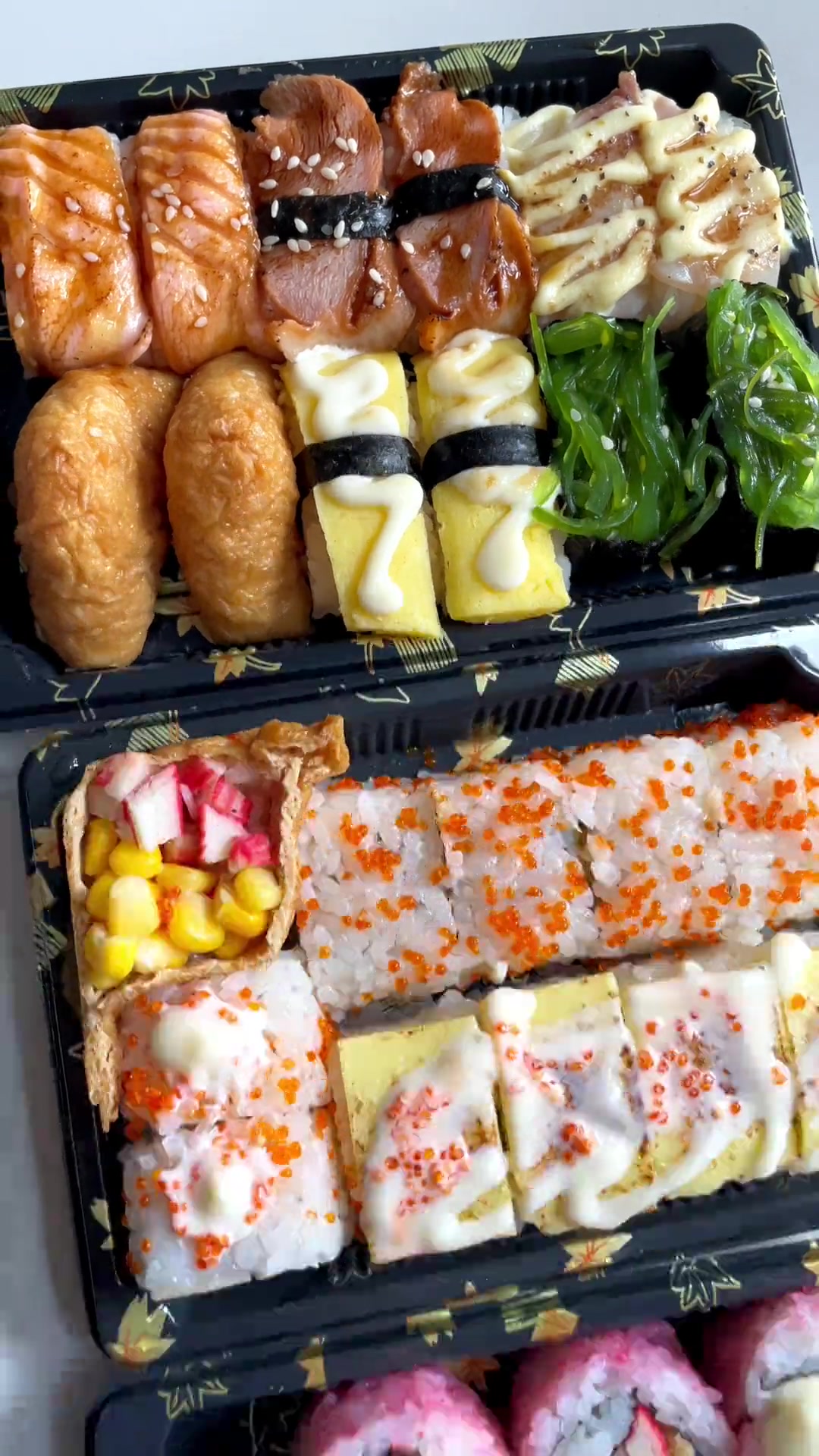 北碚天生丽街新开的海皇姬寿司来了,4公里免费送到家,爱吃寿司的可以