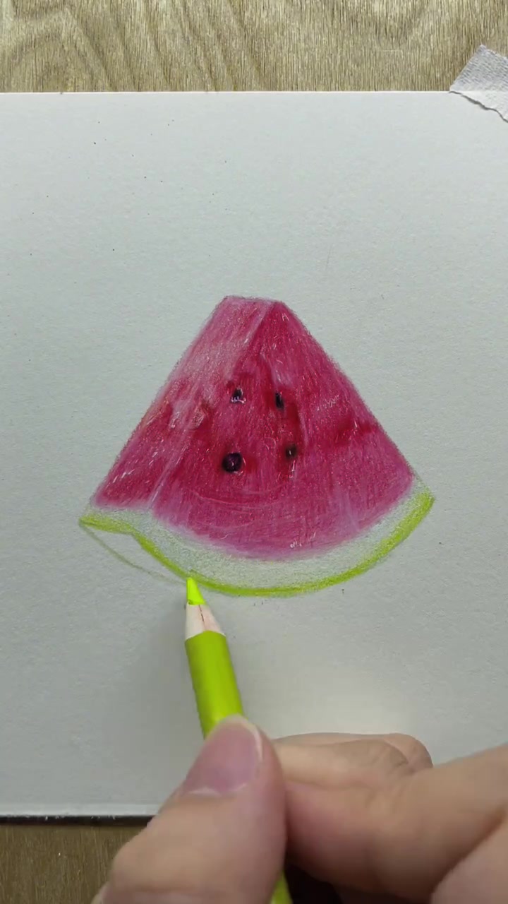 彩铅西瓜,来一片