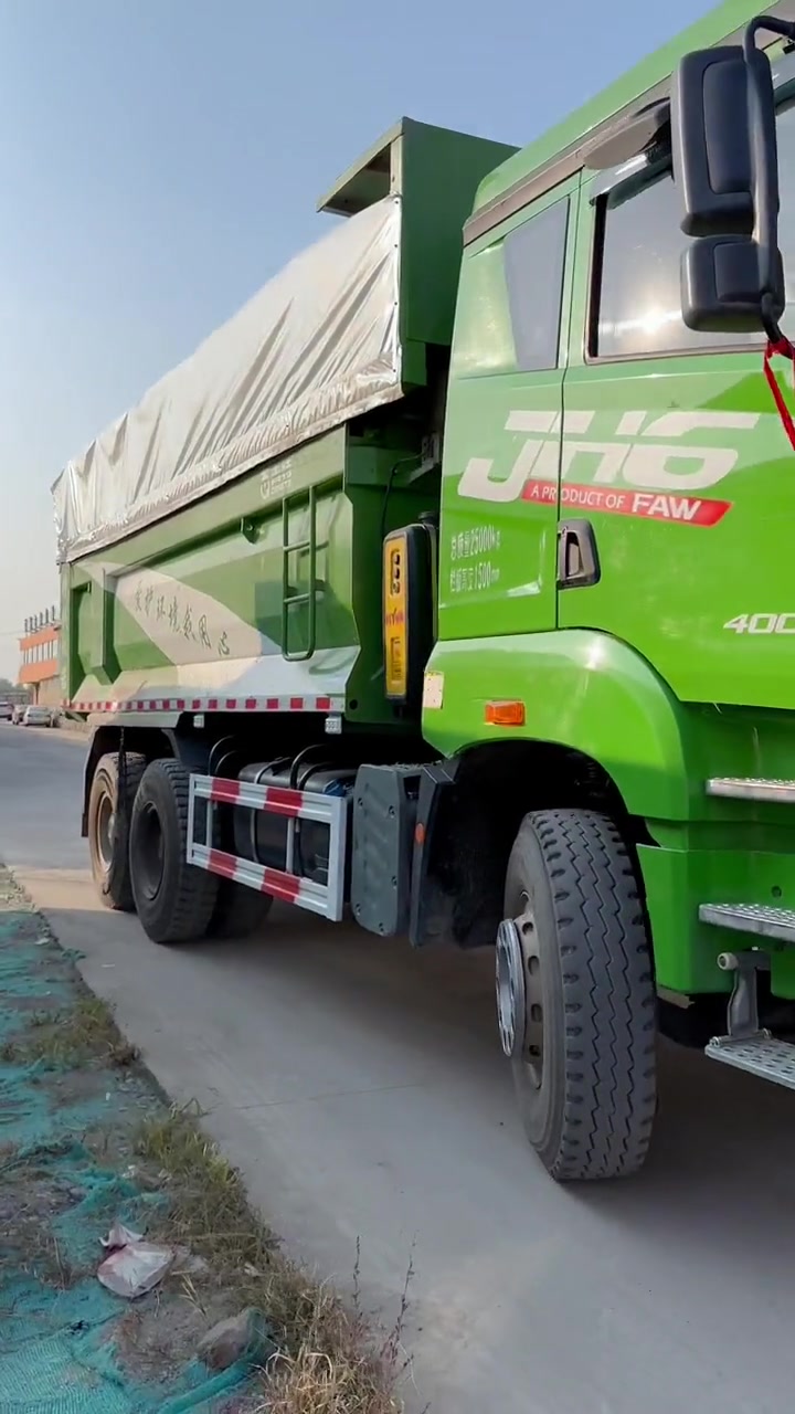 8米货箱,400马力 唐山老四二手自卸车 唐山老四说车 后八轮 渣土车