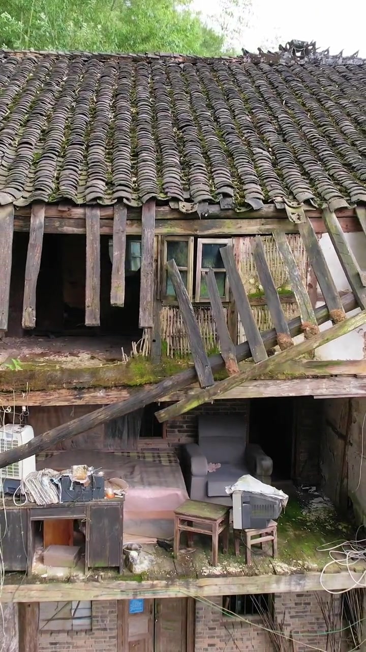 乡愁记忆 老房子的回忆 乡村老屋 童妈航拍 时过境迁物是人非