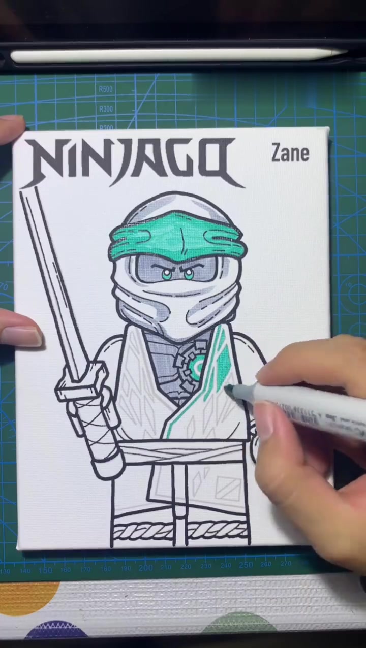 乐高幻影忍者系列赞朱利安手绘