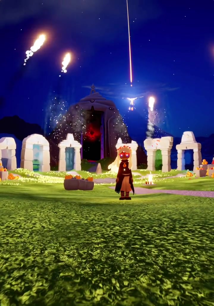 *………… 星星月亮和我都要睡了"" 光遇日常 光遇新季节 光遇打卡