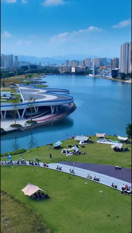 温州娄桥的美丽露营地亚运会带来的福音户外露营旅行推荐官