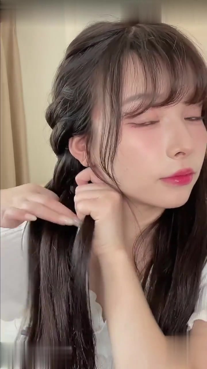 巨显发量蓬松感双麻花辫|减龄 少女 易上手!