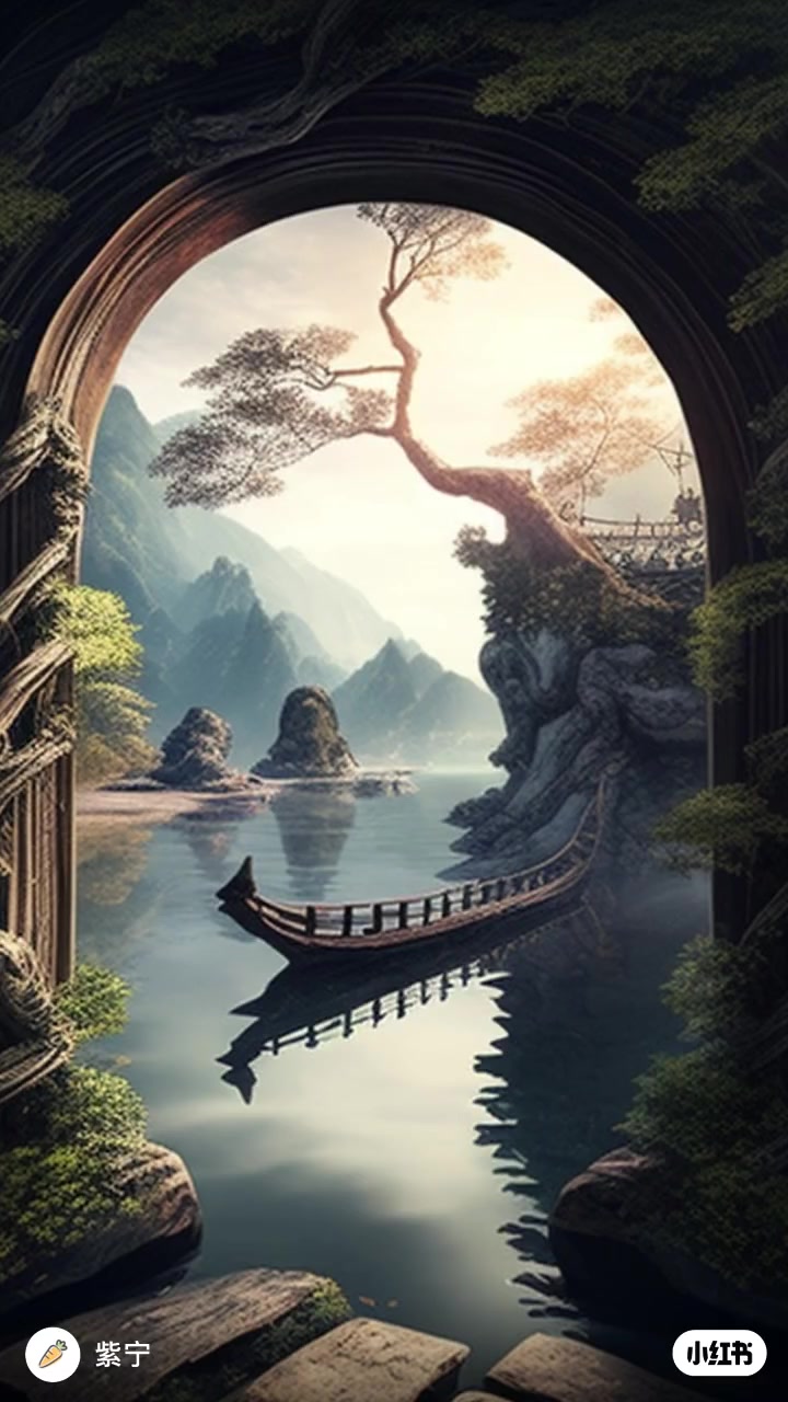 小桥,流水,古风