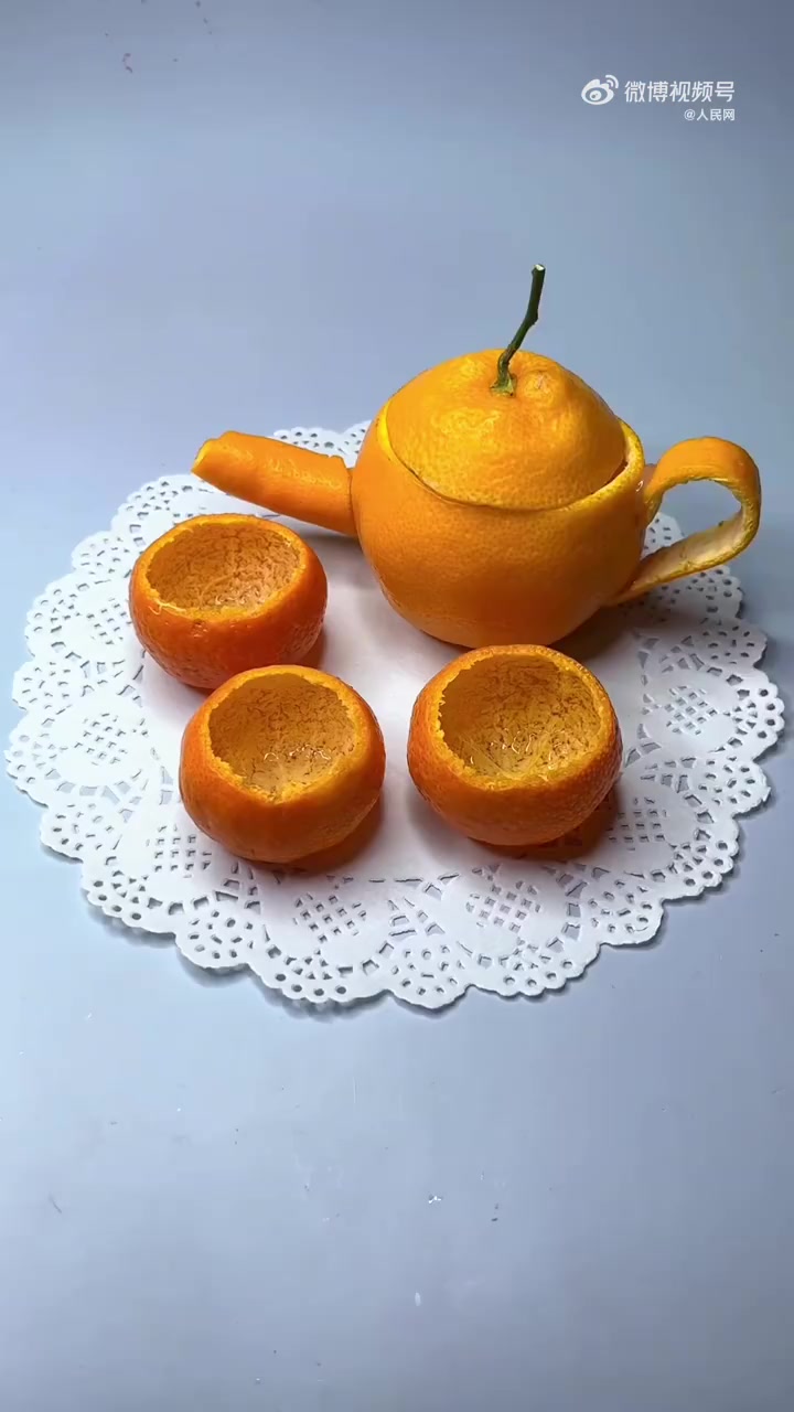 「儿童手工diy:橘子皮做茶壶」收藏!