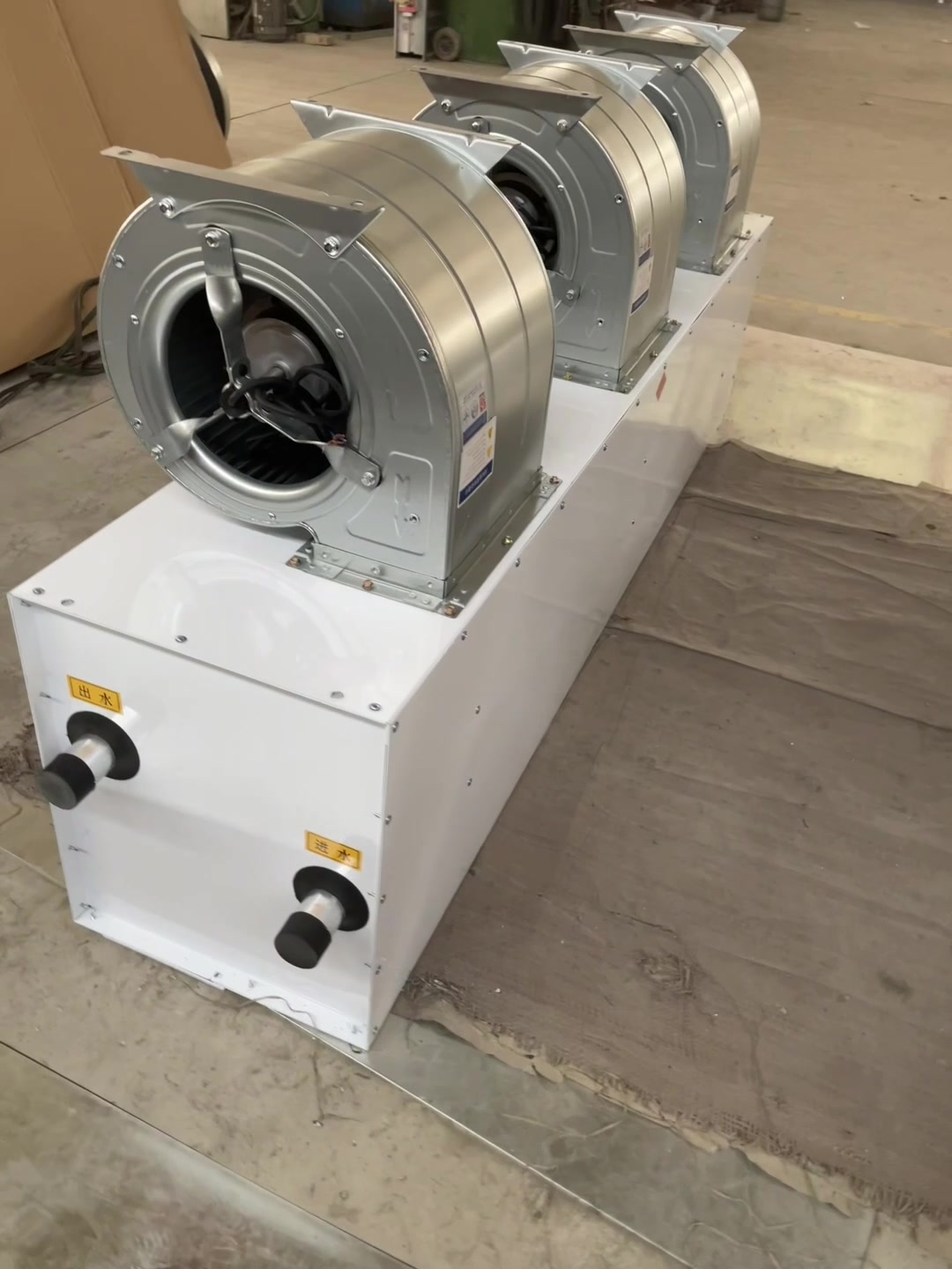 工业离心式风幕机 热水蒸汽电加热