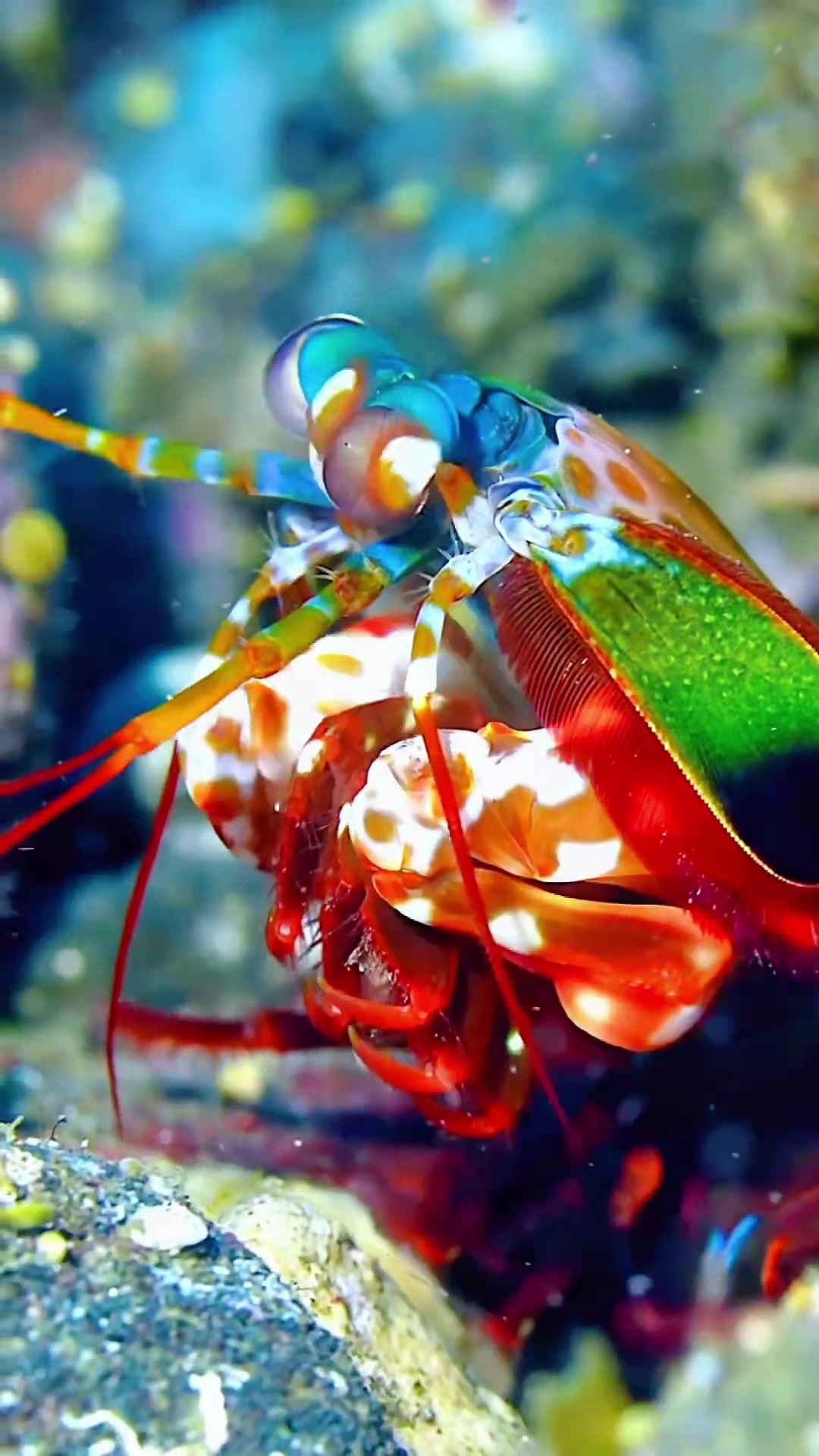 蓝色星球动感的海底世界,奇妙的海洋生物 五彩斑斓 蓝色治愈系