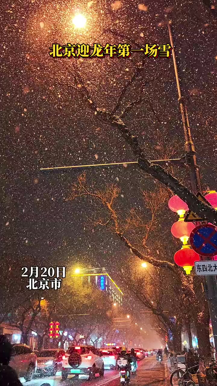 北京迎龙年第一场雪北京下雪
