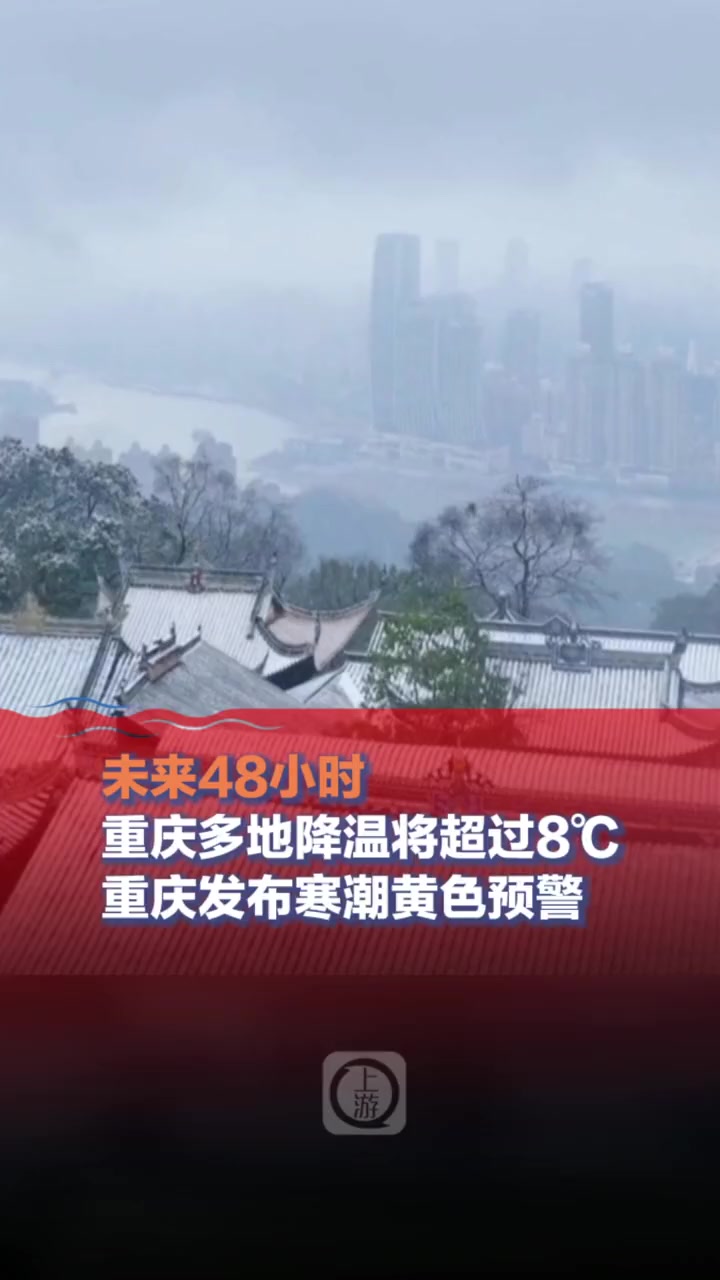 2月20日重庆发布寒潮黄色预警信号未来48小时重庆多地降温将超过8冬天