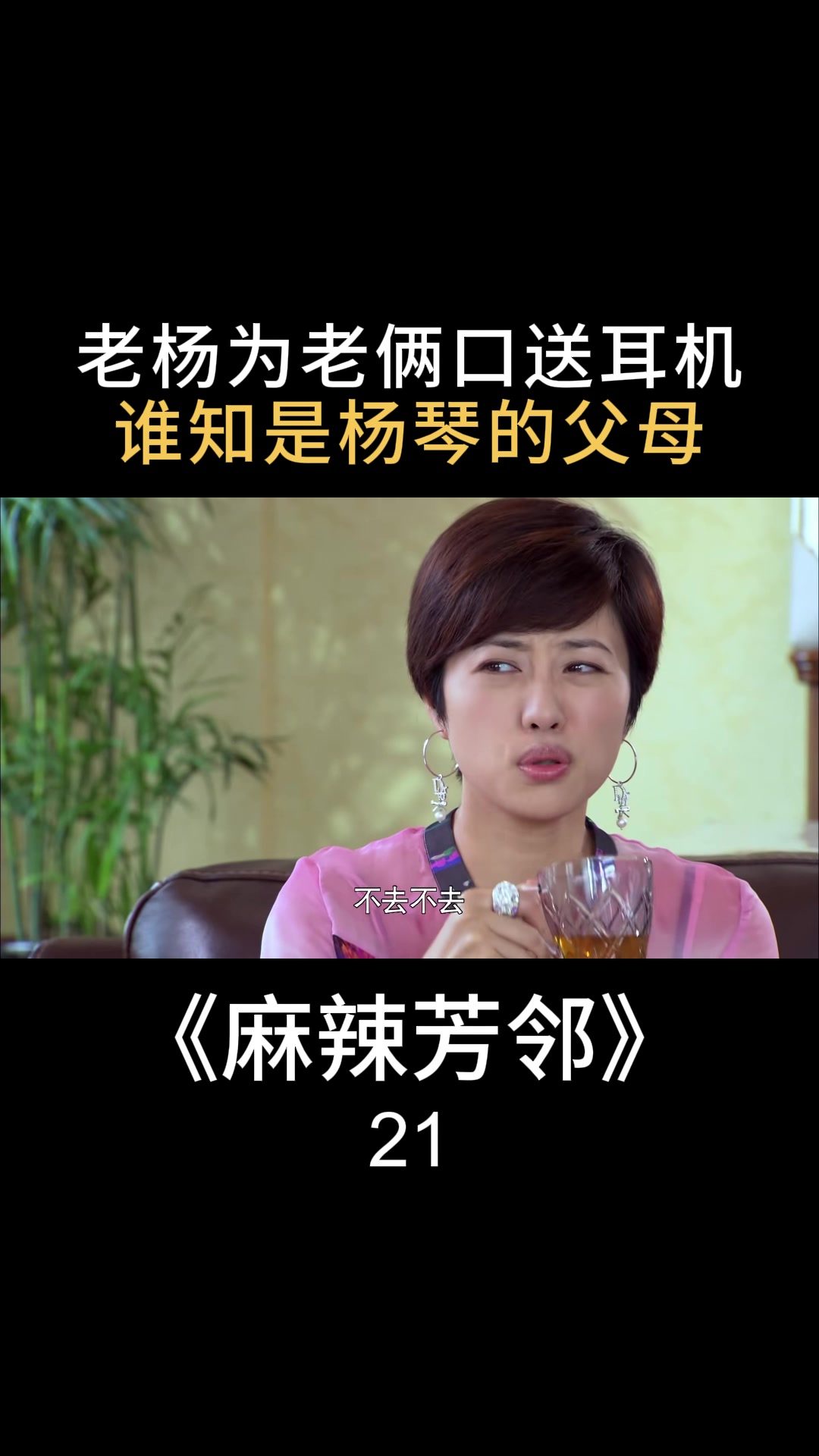 麻辣芳邻:老杨为老俩口送耳机,谁知是杨琴的父母-度小视