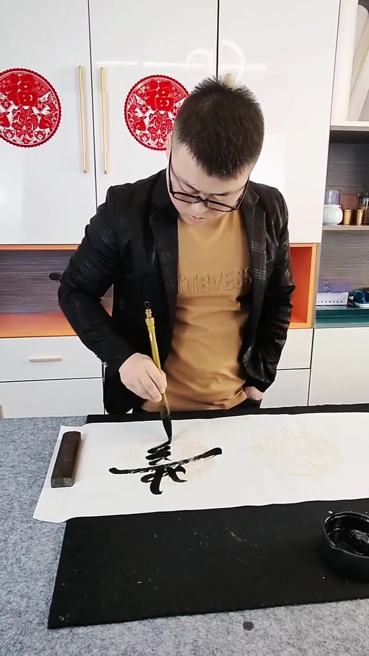 甘肃墨青书法 我有一个梦想,让全甘肃人关注我.00-度小视