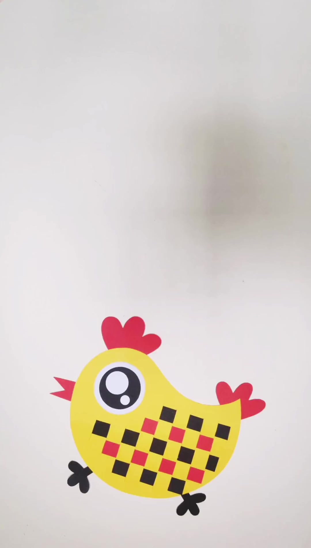 卡纸小鸡教程小助手热门手工儿童创意绘画益智玩具
