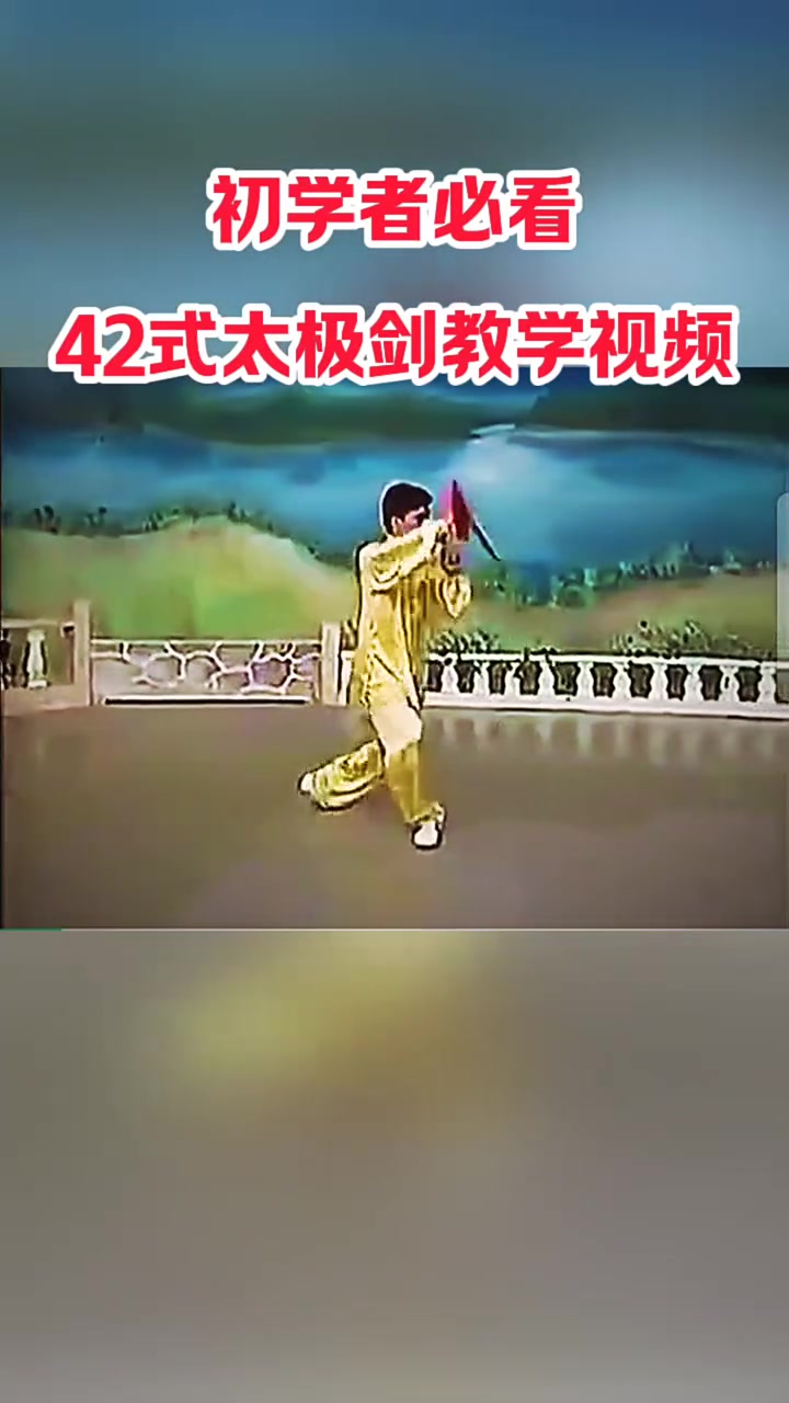 42式太极剑感谢老铁们一路支持陪伴