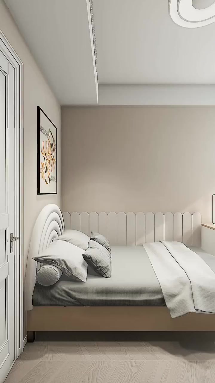 床,靠墙更舒适,更宽敞更实用