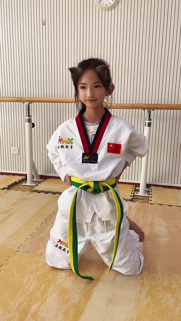跆拳道女孩～日常训练
