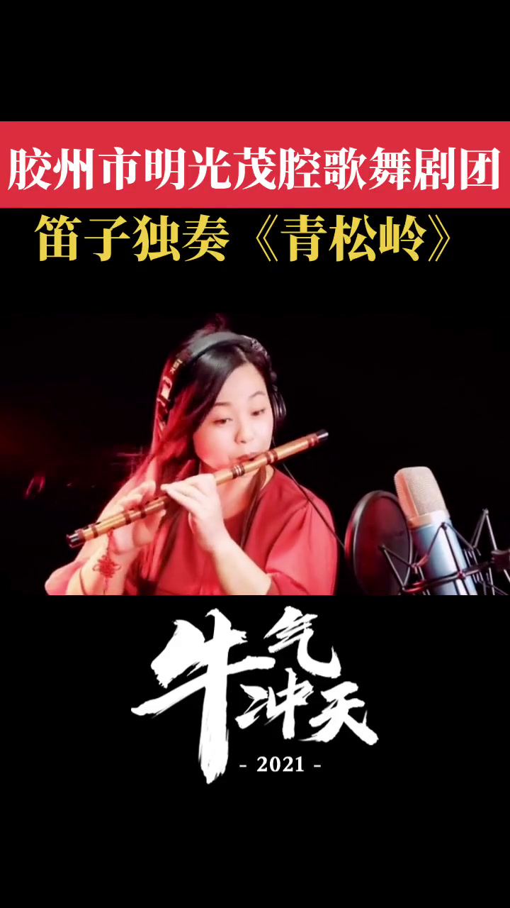 竹笛演奏《青松岭》