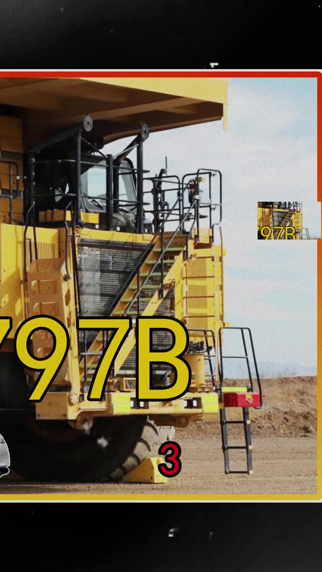 66. 一条轮胎70万,装载货物400吨,卡特彼勒797b