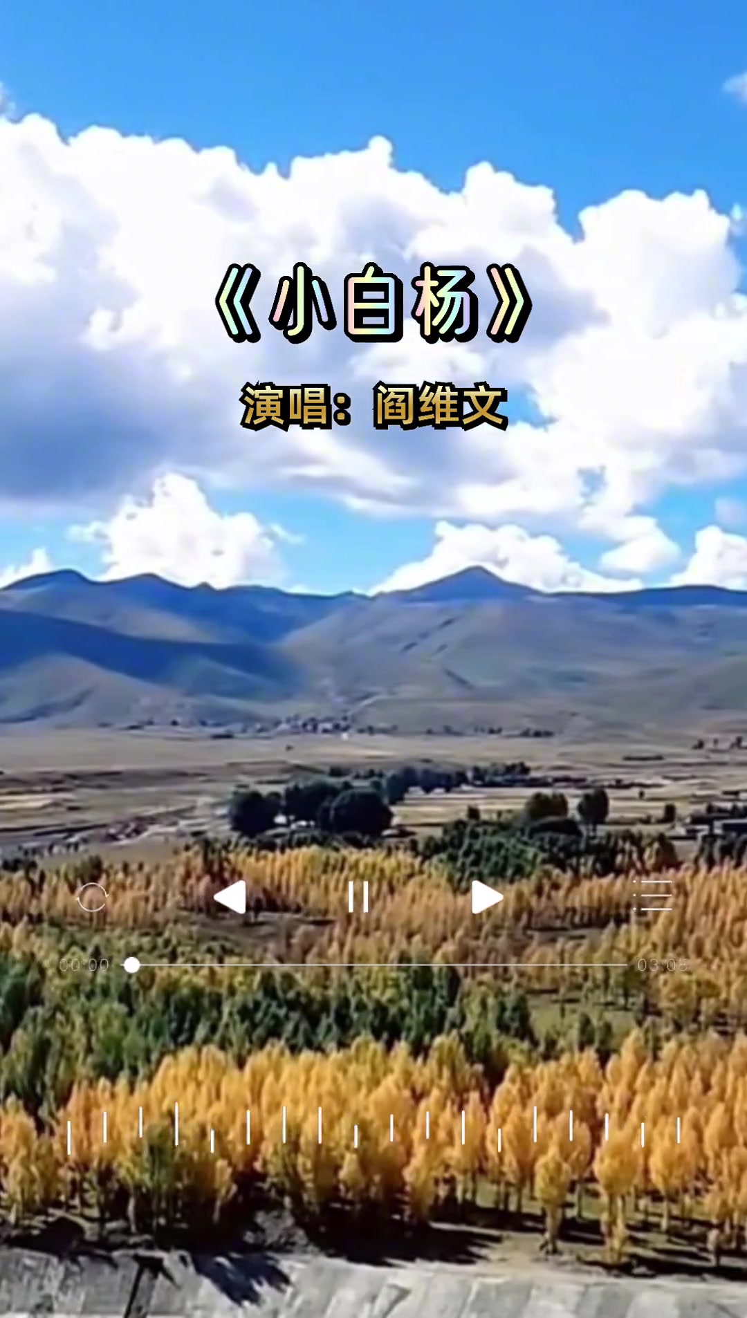 经典老歌 小白杨