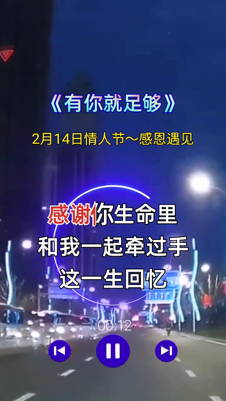 有你就足够伤感音乐感恩遇见你