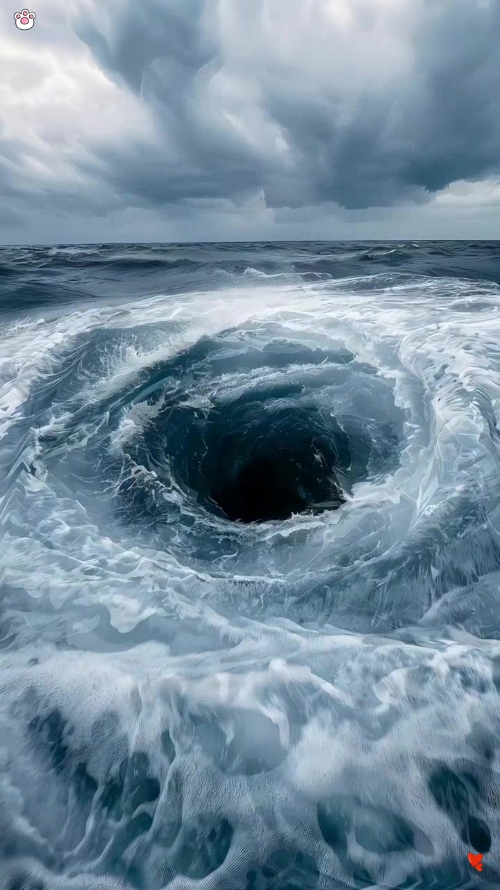 海面波涛汹涌大西洋暗藏危机