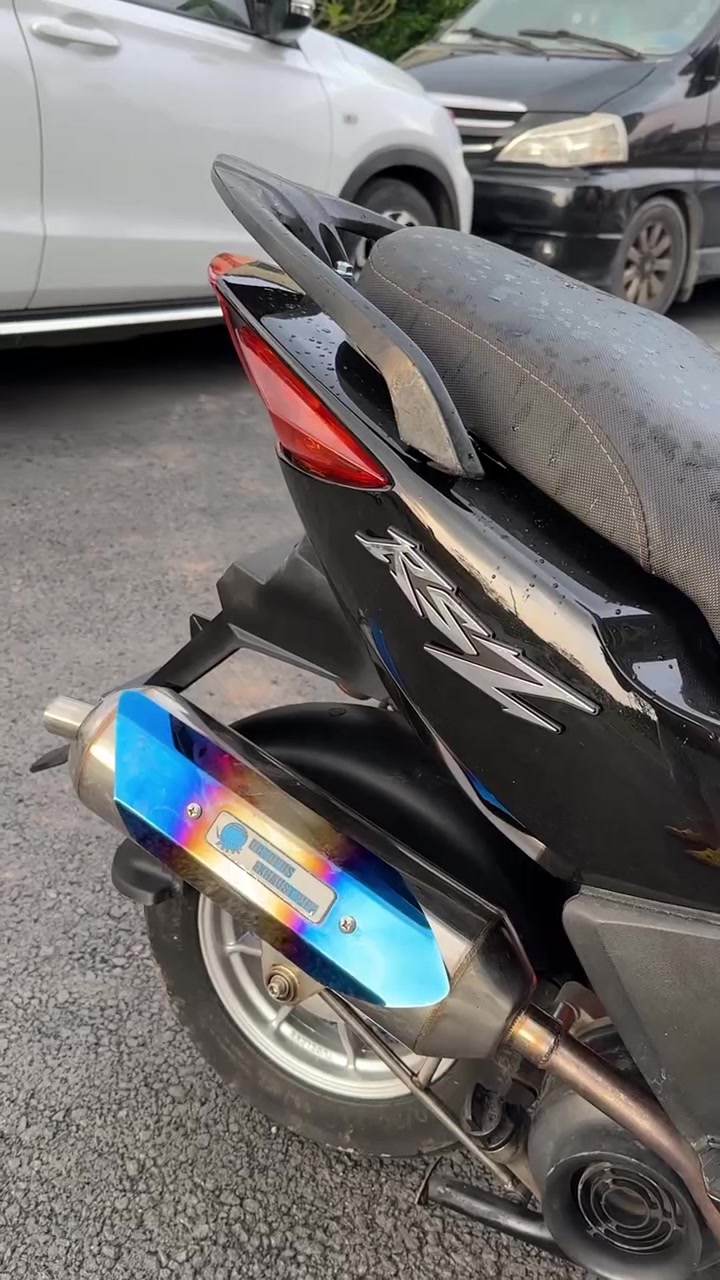 飞鹰雅马哈鬼火改装56风冷.太帅了.整车精神