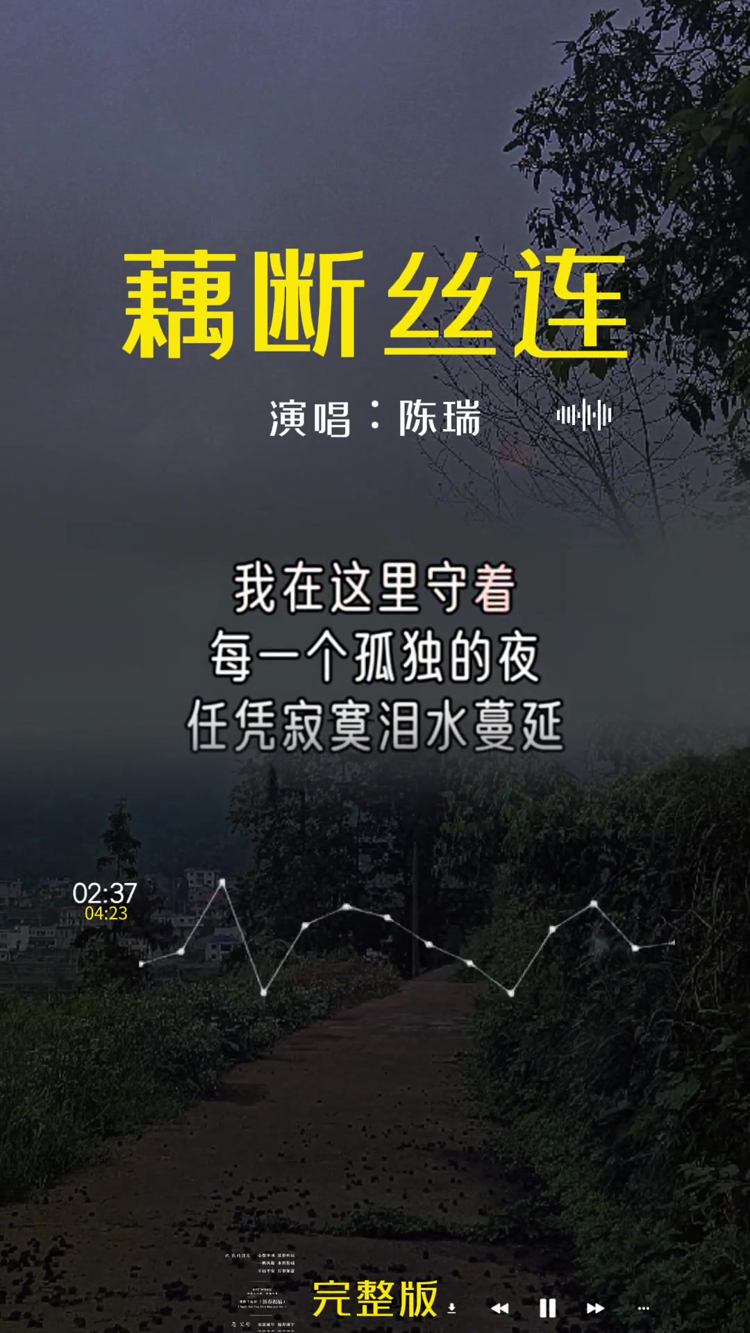 陈瑞《藕断丝连》完整版