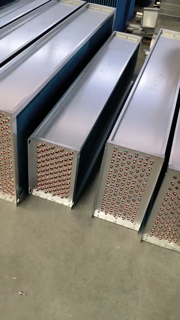 空调机组表冷器 铜管翅式换热器